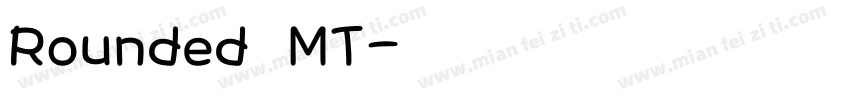 Rounded MT字体转换